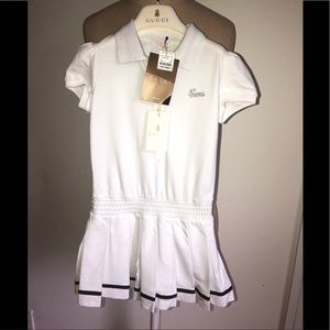 BNWT Girls Authentic Gucci Tennis Dress size 4